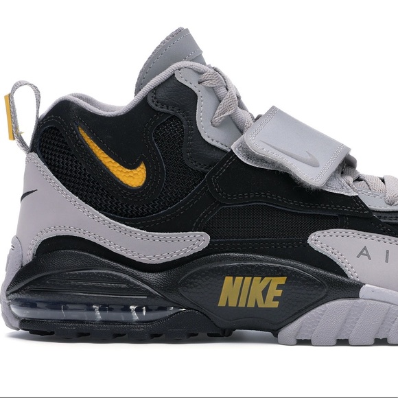 nike air max speed turf black grey yellow